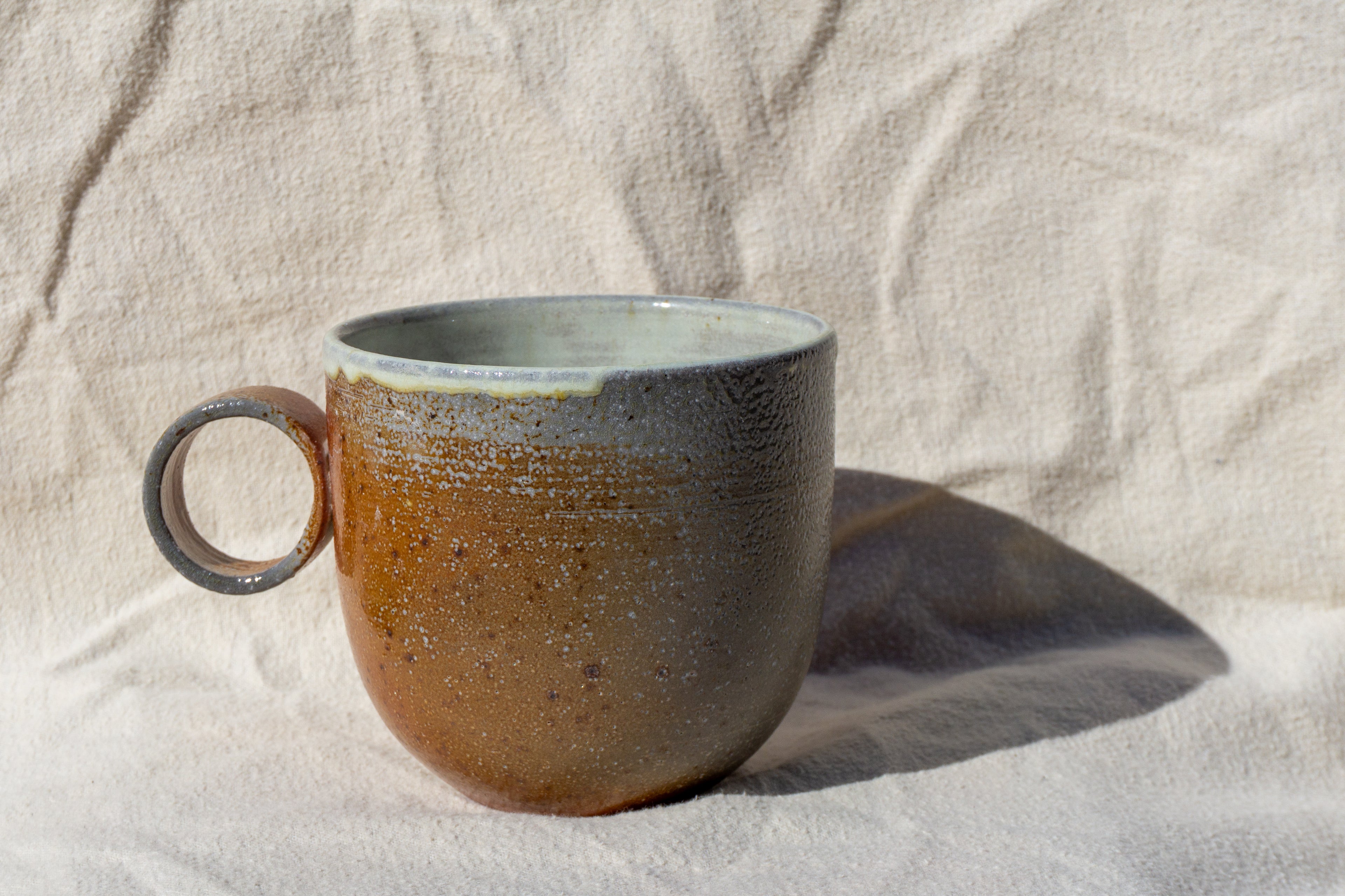 Soda Fired Ring Mug