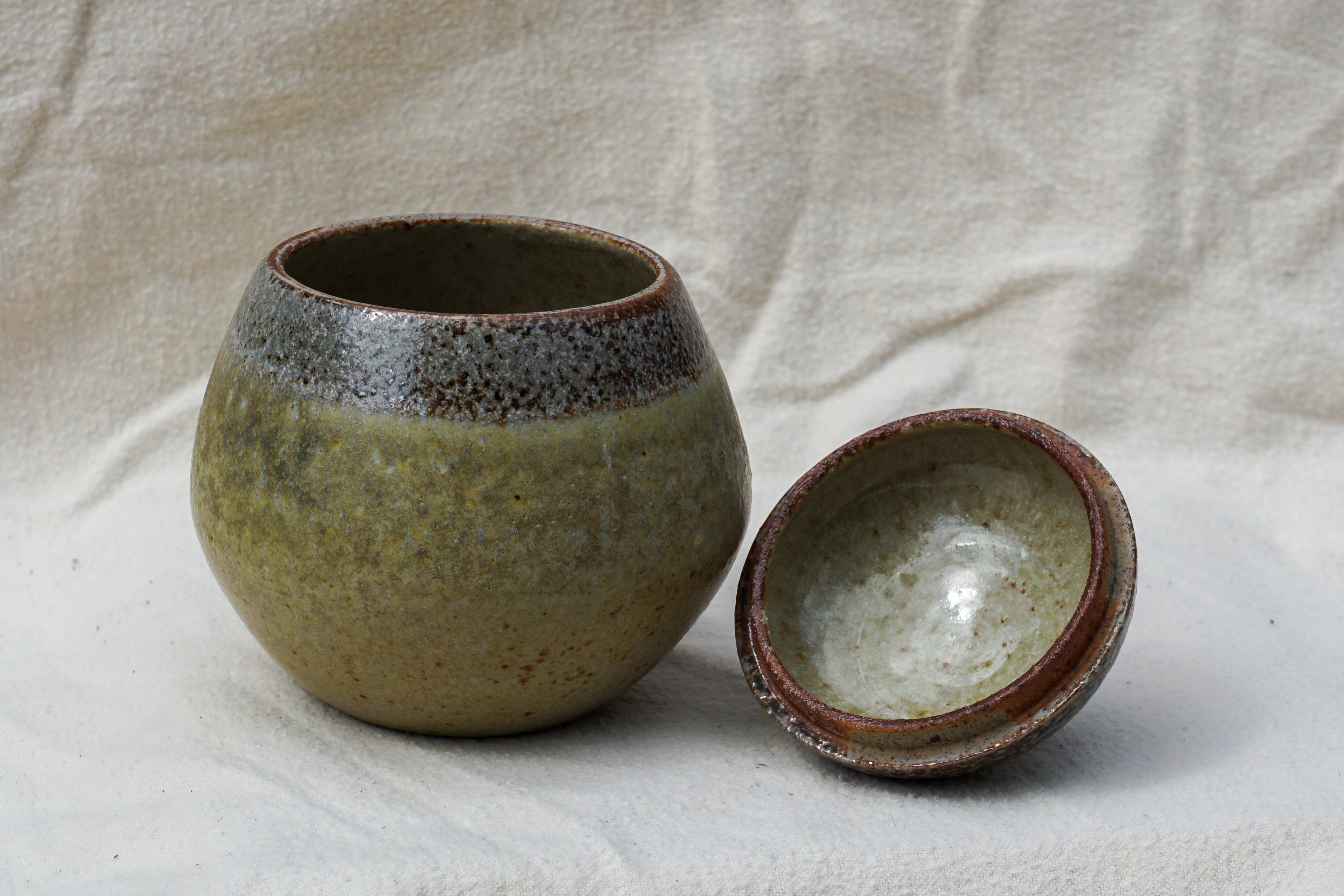 Soda Fired Stoneware Jar