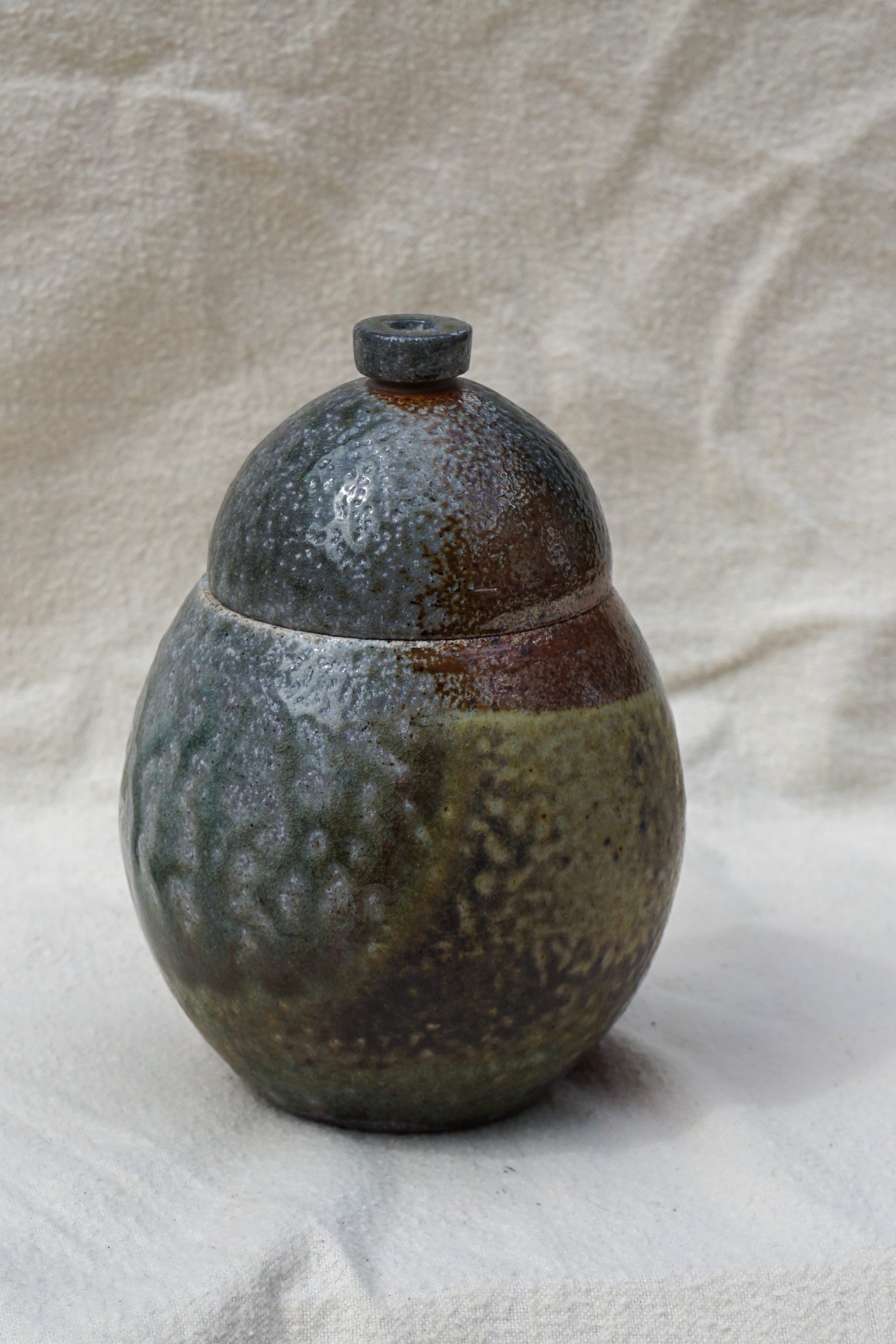 Soda Fired Stoneware Jar