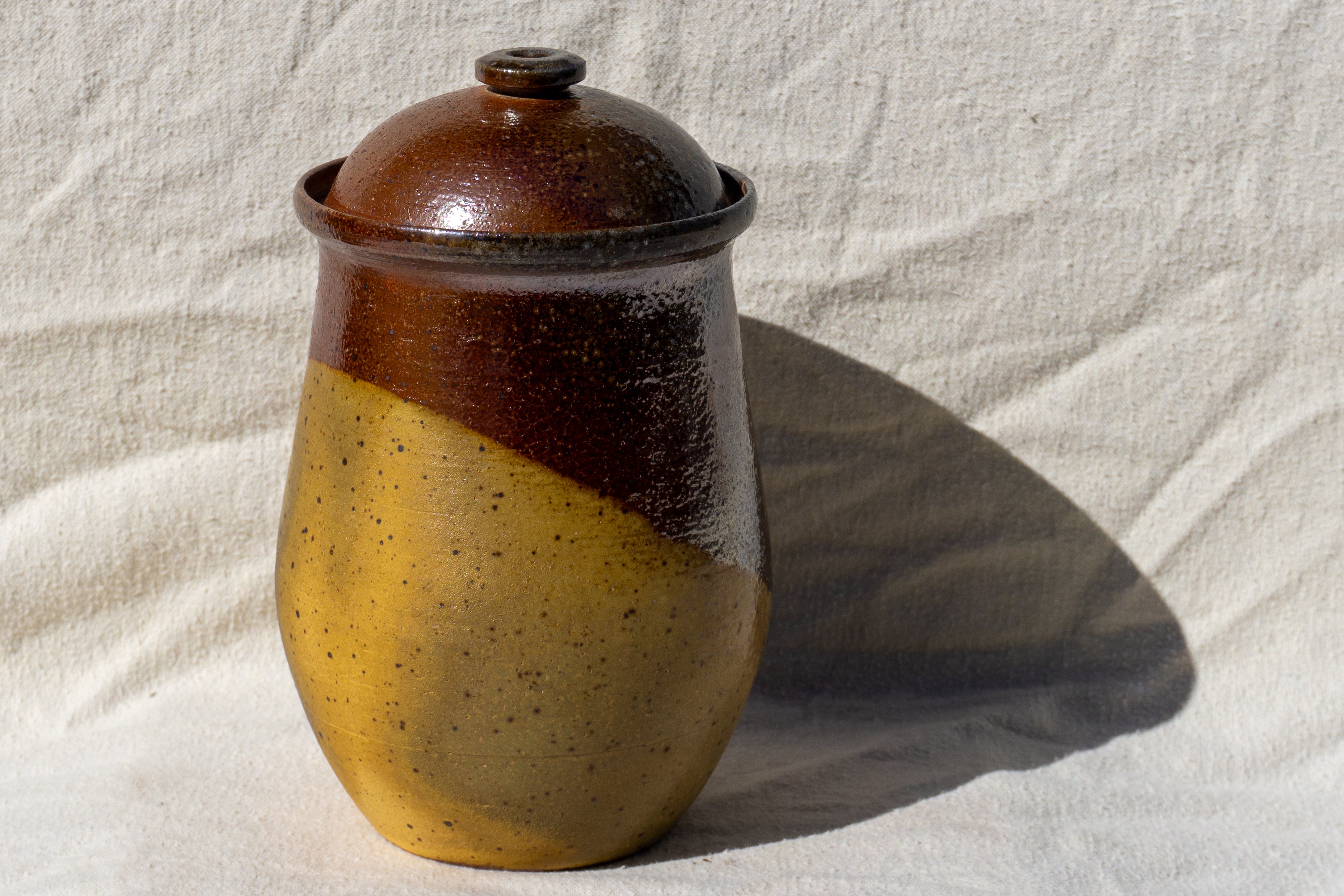Soda Fired Stoneware Jar